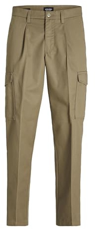 Jack & Jones Pantaloni Cargo Male Tapered Fit Pantaloni Cargo, Elmwood, 33W x 34L
