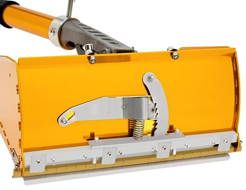 czyuRachel Drywall Taping Tools Flat Finishing Box Set, 10 Verputzer Werkzeug Set Mit 40'-64'' Ausziehbarem Griff Für Trockenbau Eignet Sich Sehr Gut, Gelb