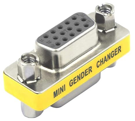 REY Adattatore VGA D-Sub HDB15 femmina - femmina 15 pin