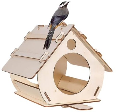 Casetta per gli uccelli in legno fai-da-te - Kit casetta per gli uccelli fai-da-te, casetta per gli uccelli in legno da costruire per adulti | Progetto creativo per la lavorazione del legno all'aperto