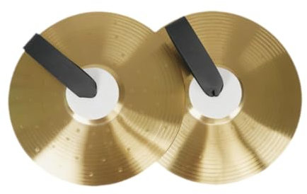 Dickly Platillo Crash Tambor Multifunción Platillos Instrumentos de Percusión para Festivales de Música de Concierto, 16 pulgadas