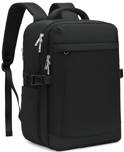 Yankony pour Ryanair Bagages Cabine 40x30x20 Sac a Dos Voyage Cabine Avion avec Pochette Antivol Sac de Voyage Femme Résistant à l'eau Valise Bag Main Sac à Dos pour Ordinateur Portable