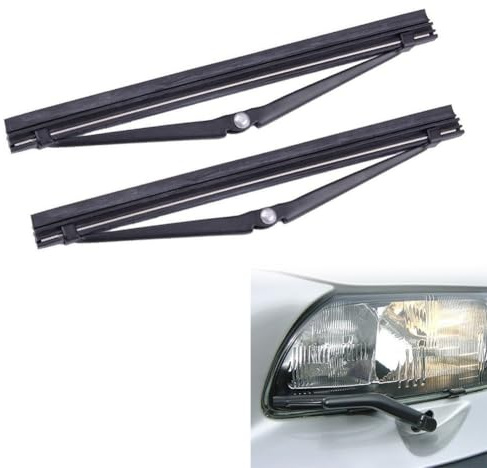 2 Pièces Lames d'Essuie-Glace de Rechange en Caoutchouc, Essuie-glaces de phare de rechange pour plusieurs modèles Volvo dont les séries 960 et S80, Numéro de pièce OE: 274431