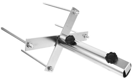 TOGEVAL Para Sombrilla De Playa Desmontable para Exterior, Soporte para Parasoles De Jardín y Terraza, Hierro Resistente, Fácil Transporte y Uso