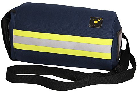 tee-uu RESPI LIGHT Atemschutzmasken-Tasche 25 x Ø 14 cm Blau