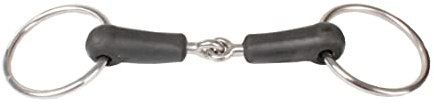 Horka Mors 2 Anneaux pour Cheval avec Joint articulé Caoutchouc