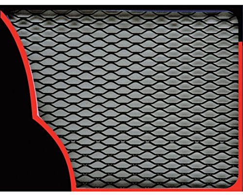 Sumex Silver Aluminium 33 x 100cm Car Grill Grille Vent Mesh (Black Hexagon Type)