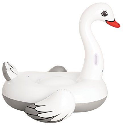 Bestway 41111 Supersized Swan Rider Schwimmtier, 196 x 174 cm