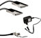 2 x SO-TECH LED Bettleuchte Luminoso Schwarz inkl. 1 x Netzteil
