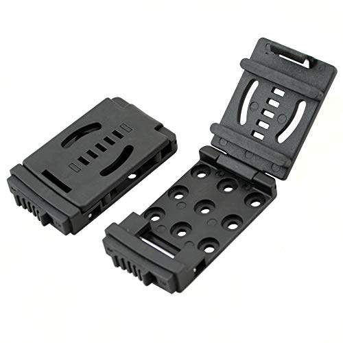 HemeraPhit Nylon Belt Clip Outdoor Loops for Knife Kydex Sheath Holster Camping DIY Outdoor Tool Clip, Set of 2 (Slide Type)