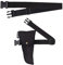 W WIDMANN MILANO Party Fashion 00050 - S.W.A.T Holster mit Gürtel, Schwarz, Pistolenhalter, Kostüm, Accessoire, Karneval, Mottoparty