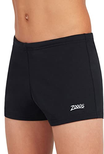 Zoggs Boy's Cottesloe Hip Racer Board Shorts, Black, 8 Years