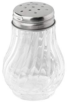 FMprofessional 22509 Sale/pepiera 50 ml, Vetro Acciaio Inossidabile, Argento