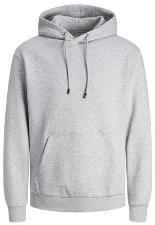 JACK & JONES Jjebradley Sweat À Capuche Noos Homme Sweatshirt à capuche, Gris Clair, XXL