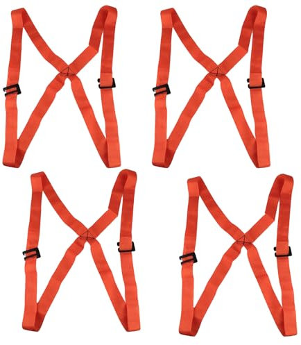 Sangles de Déménagement,dancepandas 4 Pièces Sangle de Transport pour 2 Personnes Polyvalent Réglable Sangle de Levage pour Le Déménagement, Le Transport et Les Meubles Fixes