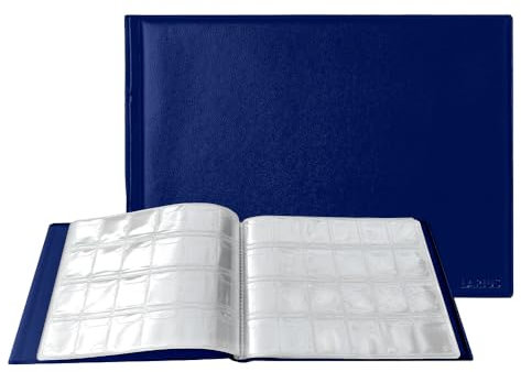 Larius Album per 240 Monete Commemorative, da 2 Euro, Portaoggetti (Blu)