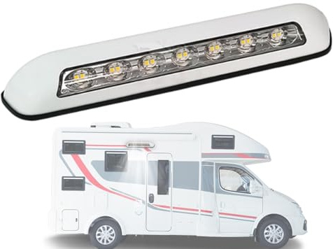Luz LED para porche de RV, luces exteriores para RV - Focos impermeables para vehículos recreativos - Luz LED de repuesto para uso exterior, accesorios para vehículos recreativos para autocaravanas y