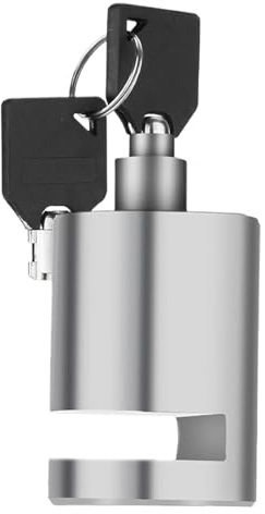 kinrguiyuez Lucchetto di sicurezza per ruota a disco, impermeabile, portatile, per mountain, bici da strada, accessori per moto da esterno