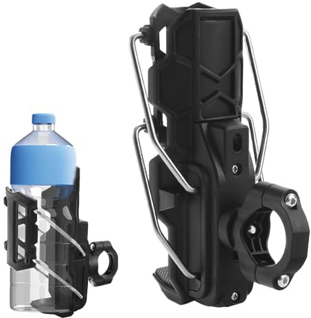 Portabicchieri Per Moto,Supporto Per Tazza Per Moto, Porta Bicchieri Di Plas tica Compatibile Con 3,2-8 Cm Di Dia. Bottiglie Per Bevande, Adatta Per Passeggino Per Bicicletta E ATV