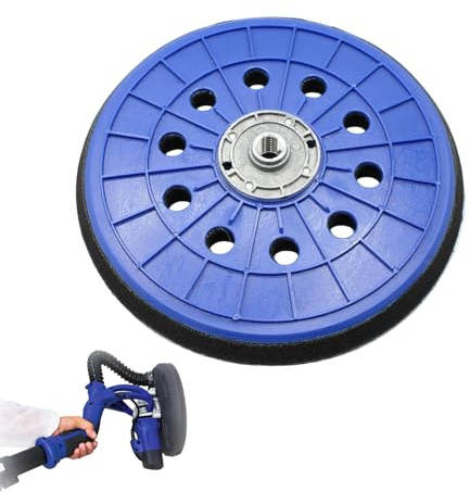 Platorello Ø 215 mm, Cuscinetto Di Backup per Levigatrice, Accessorio per Levigatrice Senza Polvere A 10 Fori, Disco di levigatura M14 per levigatrice giraffa da soffitto Levigatrice a collo lungo