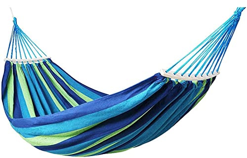 Hamaca Colgante, Hammock Hamaca De Viaje para Acampar Al Aire Libre, Lona Gruesa, Columpio Antivuelco para Adultos, para Jardines Interiores Y Exteriores Hamaca de Viaje(B,200 * 150cm)