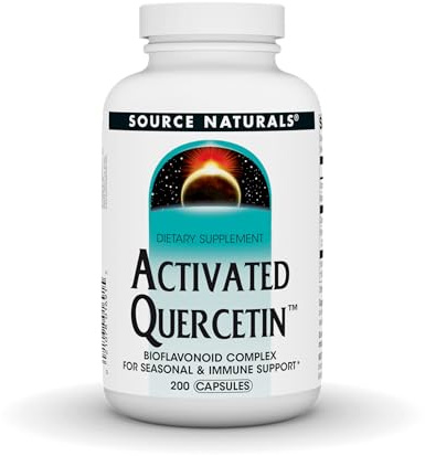 Source Naturals Activated Quercetin, Bioflavanoid Complex, for Seasonal & Immune Support* - 200 Capsules