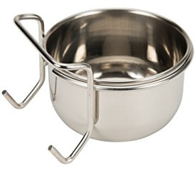 Aimé Stainless Steel Hanging Bowl for Small Animal, 9.5 cm, 0.1401 kg