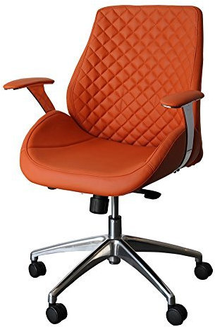212624 Bürodrehstuhl Designer Drehstuhl Chefsessel PANTERA orang ClassicCarSeat