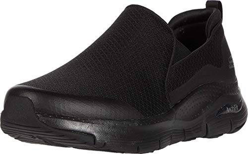 Skechers Men's Arch Fit Banlin Trainers,Black Mesh/Black Synthetic/Trim,8.5 UK