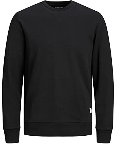 Jack & Jones herr Tröja Jjebasic Sweat Crew Neck Noos, svart, L