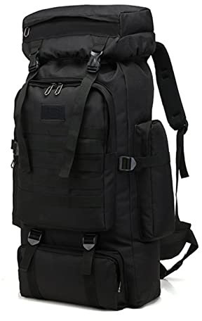 NBVNBV Notfallrucksack wasserdicht Fluchtrucksack 80 L, Wanderrucksack Große Kapazität Militär Taschen Für Männer Reisen Camping Jagd Trekking Klettern Rucksack