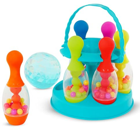 B. toys – Auf geht's zum Bowling! – Bowling-Set – Bowlingspiel mit 6 Pins und Kugel – Spiel für drinnen und draußen – Spielset für Kleinkinder, Kinder – 2 Jahre +