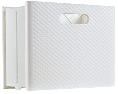 Pendaflex Mobile File Box with Handles, Easy Set Up, Collapse Down and Store Away, 13W x 10H x 6.5D, Holds Letter Size Files, White (126119)