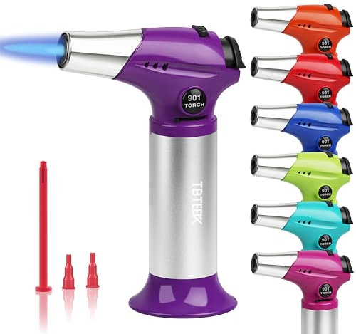 TBTeek Kitchen Butane Torch with Safety Lock for Baking, Crafts & Steak