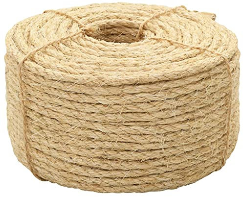 Rantry Cuerda 100% sisal 6 mm 100 m cuerdas y cable de hardware