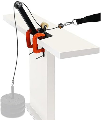 Arm Wrestling Training Table Pulley Cable System - Standard Arm Wrestling Battle Table, Wrist Lateral Press Machine for Home Gym Club, Excluding Table