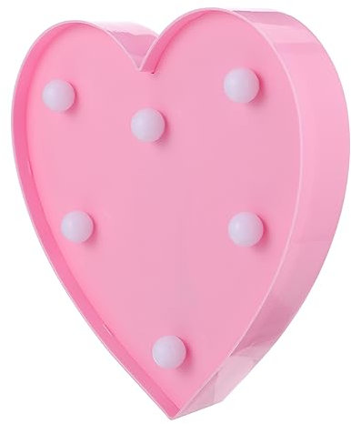 Housoutil Herzförmiges Led Nachtlicht Mit Sicherem Material Kompakt Leichte Tischlampe Für Hochzeitsdekoration Valentinstag Und Partybeleuchtung