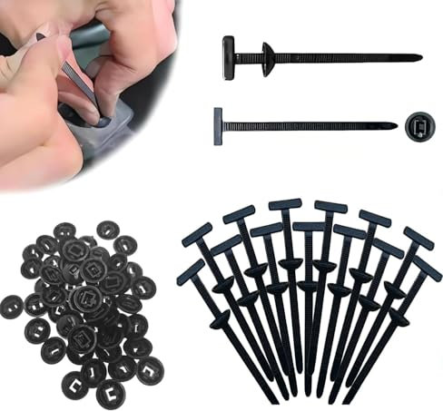 100 hebillas universales de nailon para bridas de cables, soporte de nailon autoblocante resistente, sujetacables de plástico para carrocería de coche, brida para montaje en coche,