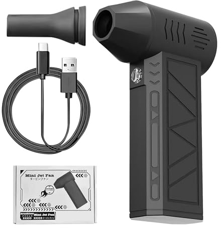 Soplador de Polvo Eléctrico - Soplador de Aire Neumático, Soplador de Aire Comprimido | Soplador de Aire Turbo Ajustable - Aspirador de Mano con Soplador Seco de 3 Velocidades para Mascotas en Casa y