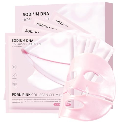 Collagen Face Mask, Collagen Mask Overnight YZ&YL, Bio Collagen Face Mask, Pore Minimizing, Deep Hydration, Reduce Wrinkles, Elasticity and Firming, 4 EA