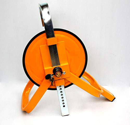 p4U Anhängerschloss 13 bis 15 Zoll Diebstahlschutz Diebstahlsicherung Sicherung Radkralle Schutzkralle