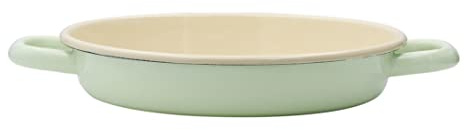 Riess, 0409-006 - Sartén para huevos y servir (22 cm de diámetro, 4,3 cm de altura), color verde