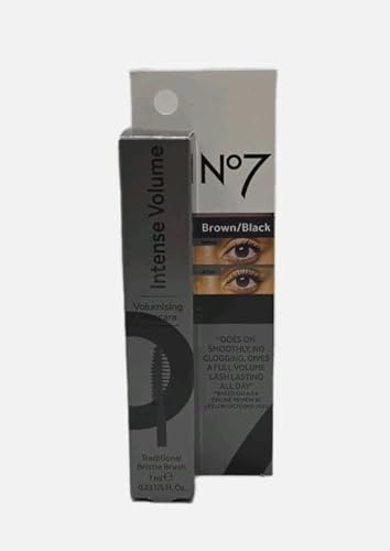 Boots No7 Intense Volumen, wasserdicht, 7 ml, Braun/Schwarz, 1 Stück