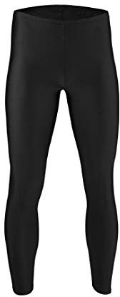 ML-Sport24 Herren Leggings glänzend Stretch Shiny 80% Polyamid 20% Elasthan, S, Haut