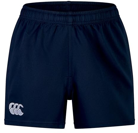 Canterbury Junior Unisex Professional 2.0 Shorts | Rugby Shorts | CCC Logo Gym Shorts, Navy, 14