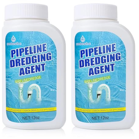 Pipeline Dredging Agent, Drain Clog Remover, Powerful Unclog Sink Drain Cleaner, for Kitchen Bathroom Sinks, Tubs Pipe Cleaning Tool (2PCS)