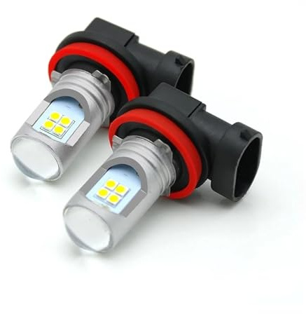 TWMEU Fari Fendinebbia Paraurti Per Volvo C30 C70 S40 2004-2012 S80 V50 V70 Per XC60 2010-2013 XC70 2 Pezzi LED Fendinebbia Blub H8 H11 Lampada Canbus Nessun Errore