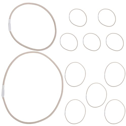 KONTONTY 12 Pezzi Fasce Elastiche Antiurto per Microfono 12 Pezzi in Gomma Resistente, Anelli di Ricambio per Supporto Antivibrazione, Clip Compatibili per Registrazione, Podcast e Studio
