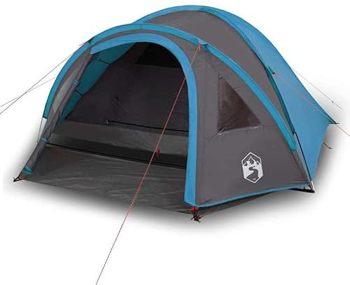 Tienda de campaña de cúpula para 4 personas, impermeable y resistente al viento, ideal para camping familiar y aventuras al aire libre, construcción rápida y robusta