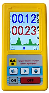 Dioche Contador Geiger Portátil de Mano | Detector de Radiación Nuclear Multifuncional | Probador de Rayos X Beta Gamma de Alta Sensibilidad para Uso Personal | Dosímetro Compacto para el Medio